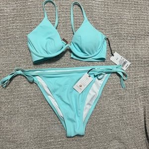 Target Shade & Shore Light Blue Bikini - Top 34C and Large Bottom